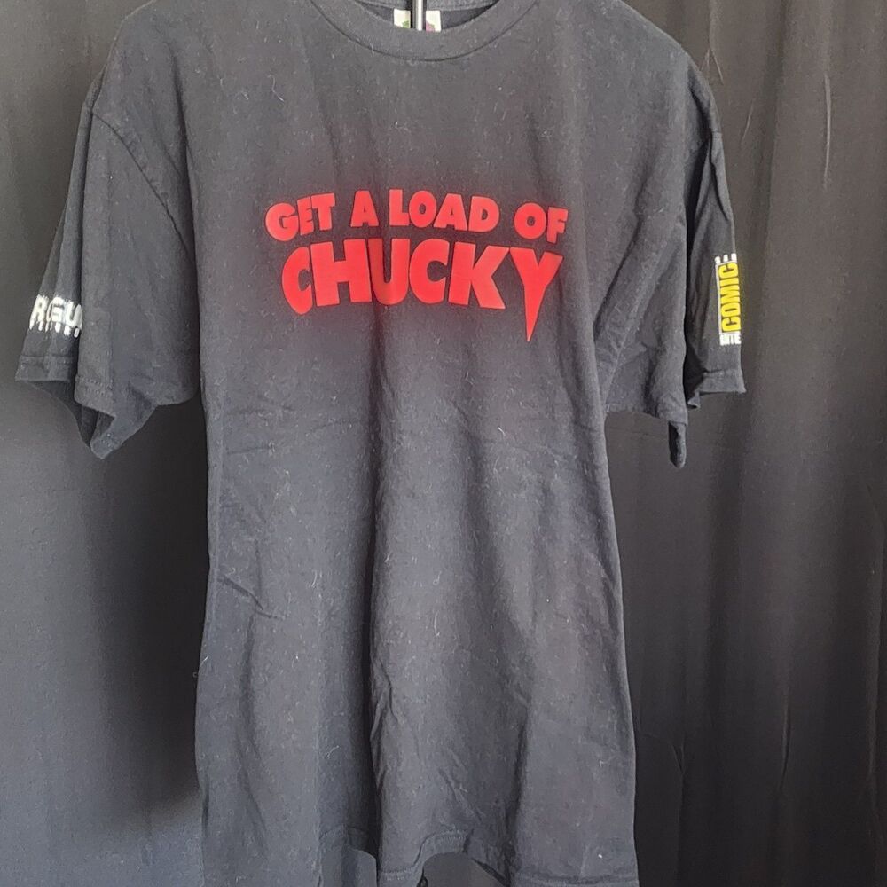 SEED OF CHUCKY 2004 Promo Movie T-Shirt Horror Get Load Rogue Picture ComicCon